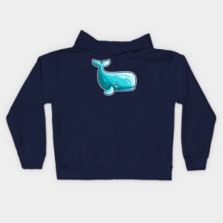 Sperm Whale Kawaii Cute Kids Hoodie